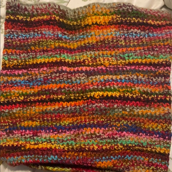 Hand knit in Czech hat and scarf. Multi-Color - Picture 6 of 7